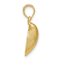 10K Medium Clam Shell Pendant-10K2917