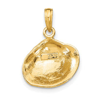10K Medium Clam Shell Pendant-10K2917