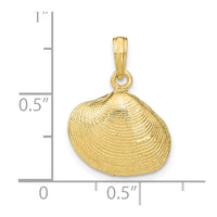 10K Medium Clam Shell Pendant-10K2917