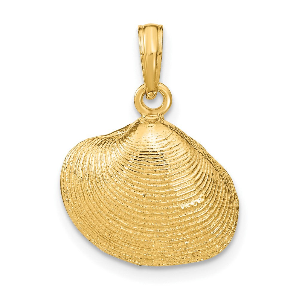 10K Medium Clam Shell Pendant-10K2917