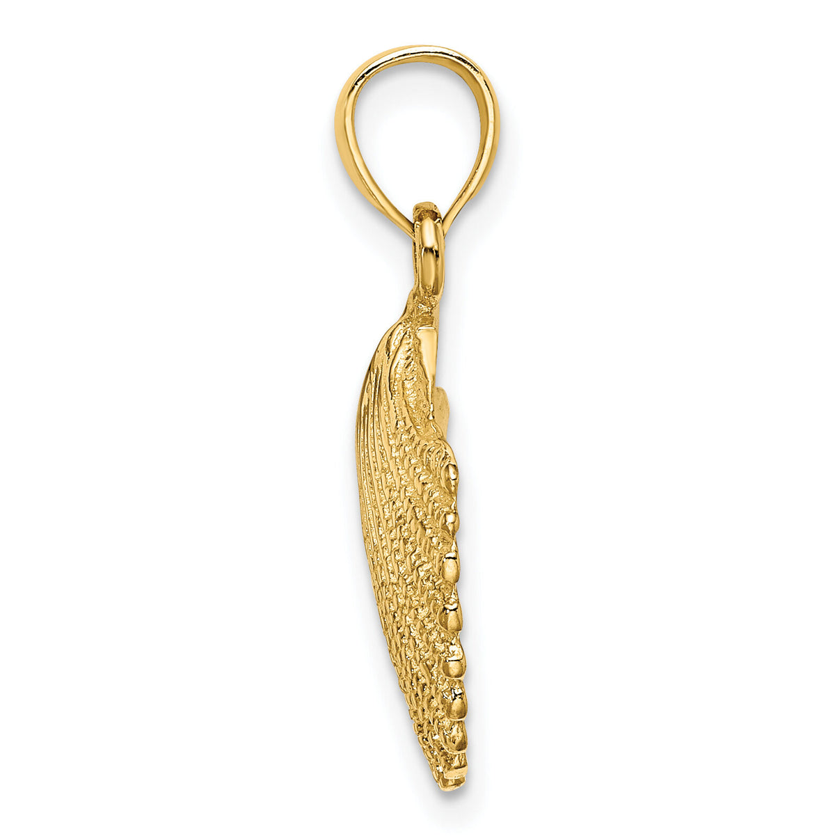 10k Scallop Shell Pendant-10K2918