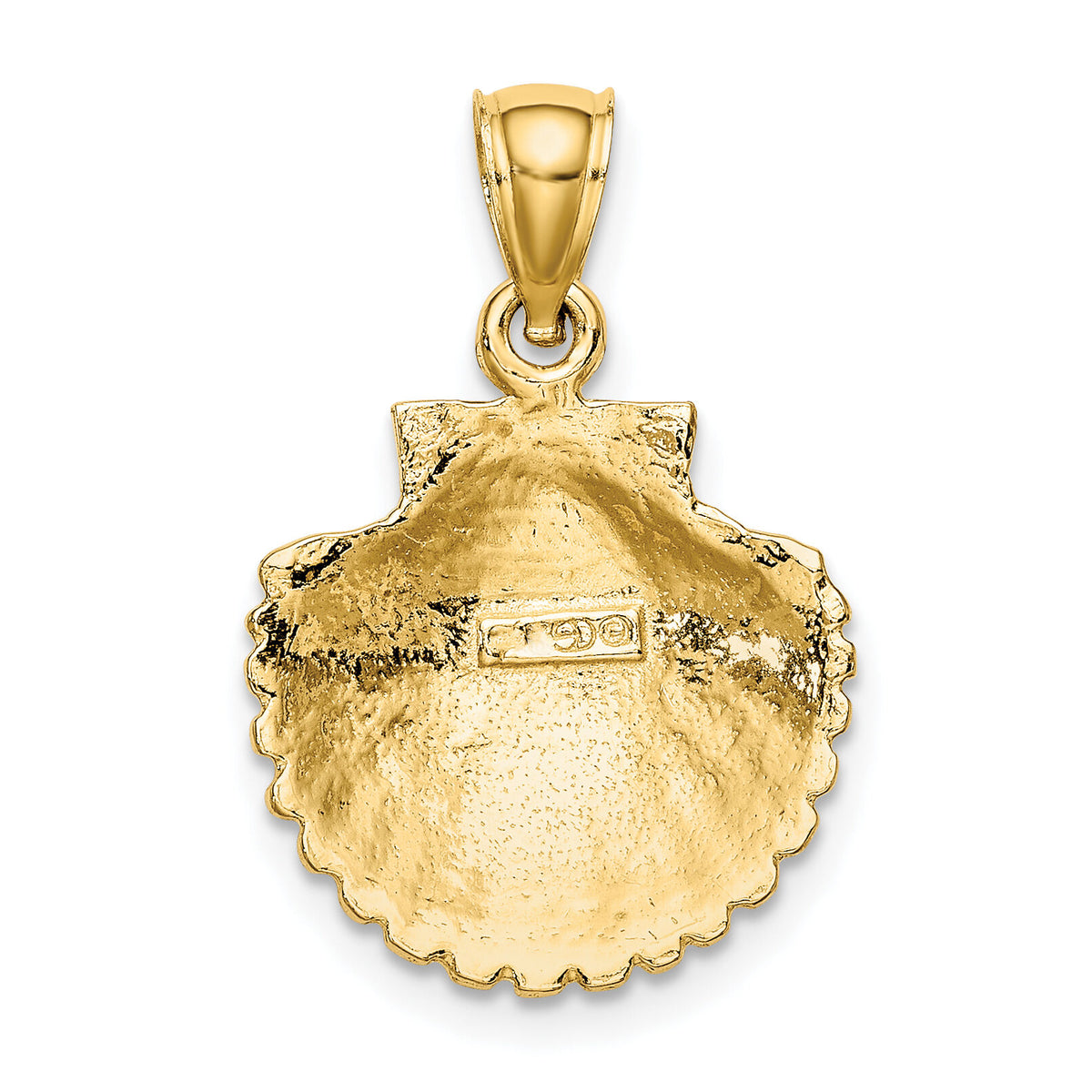 10k Scallop Shell Pendant-10K2918