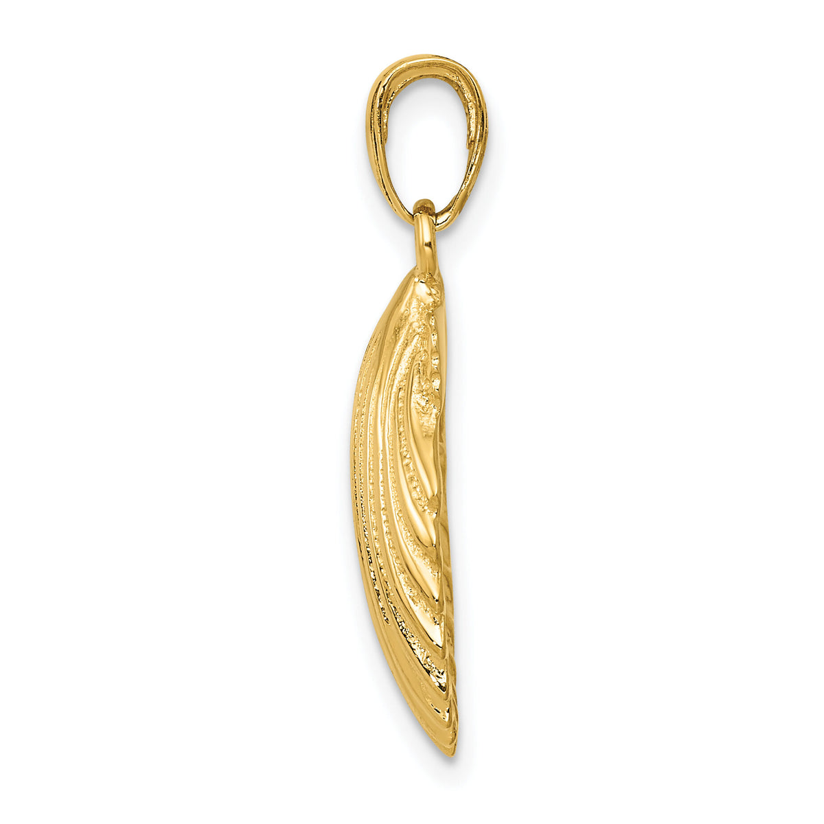 10K Scallop Shell Pendant-10K2919