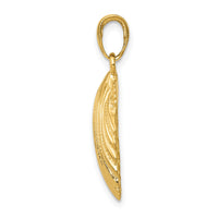 10K Scallop Shell Pendant-10K2919