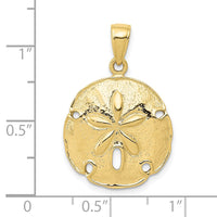 10k Sand Dollar Pendant-10K2938