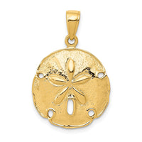10k Sand Dollar Pendant-10K2938