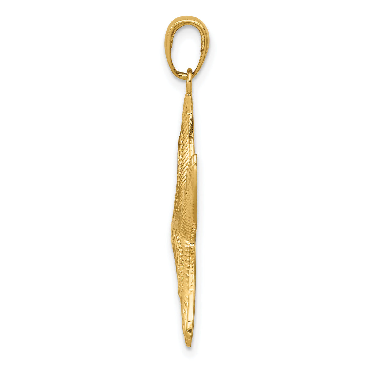 10K Diamond-cut Starfish Pendant-10K2944