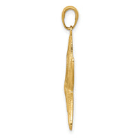 10K Diamond-cut Starfish Pendant-10K2944