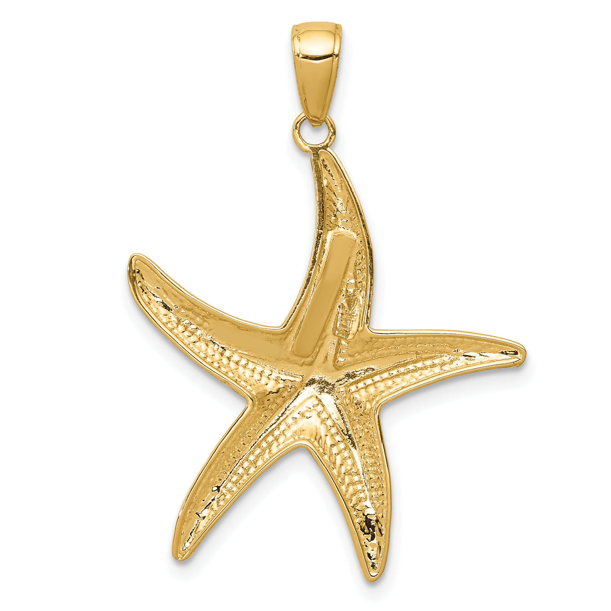 10K Diamond-cut Starfish Pendant-10K2944