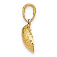10K Small Clam Shell Pendant-10K2964