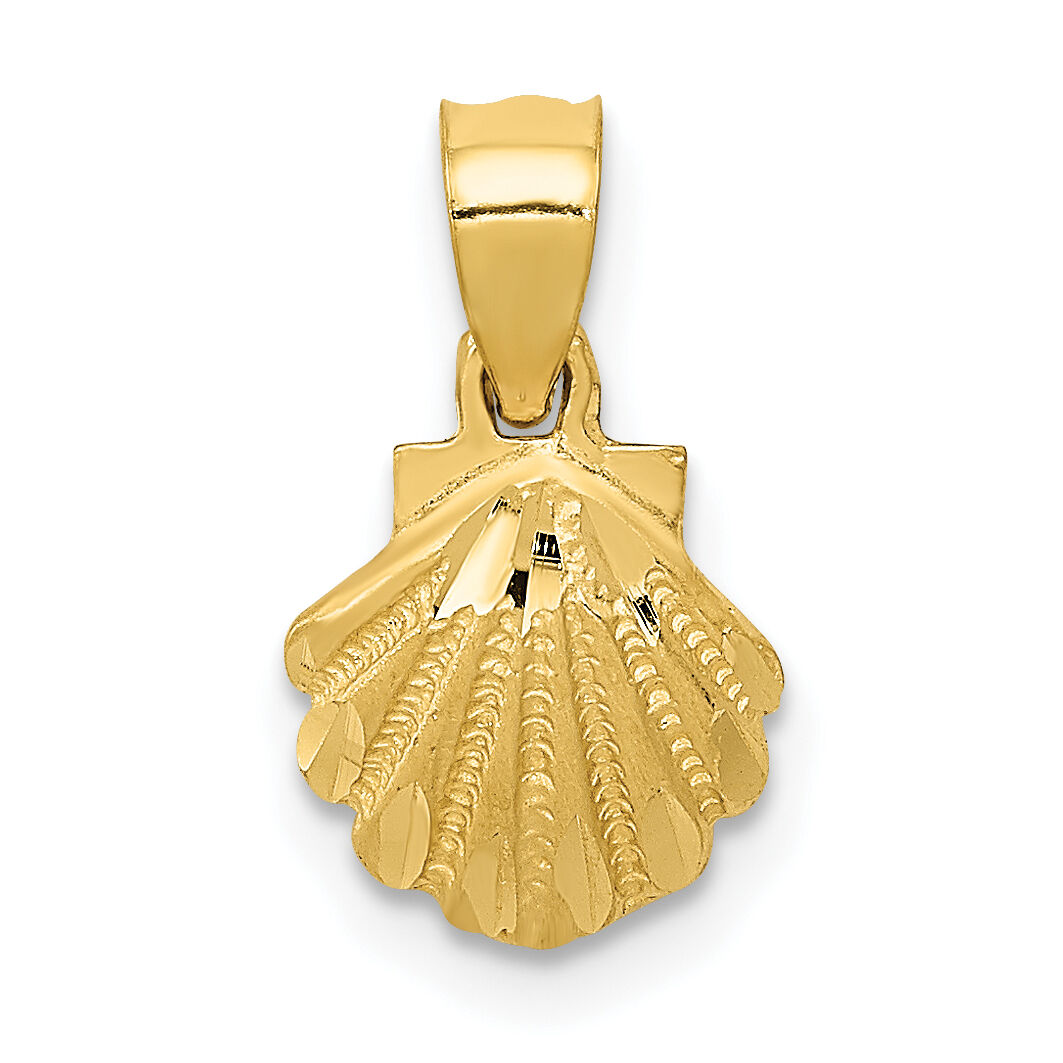 10K Scallop Shell Pendant-10K2965