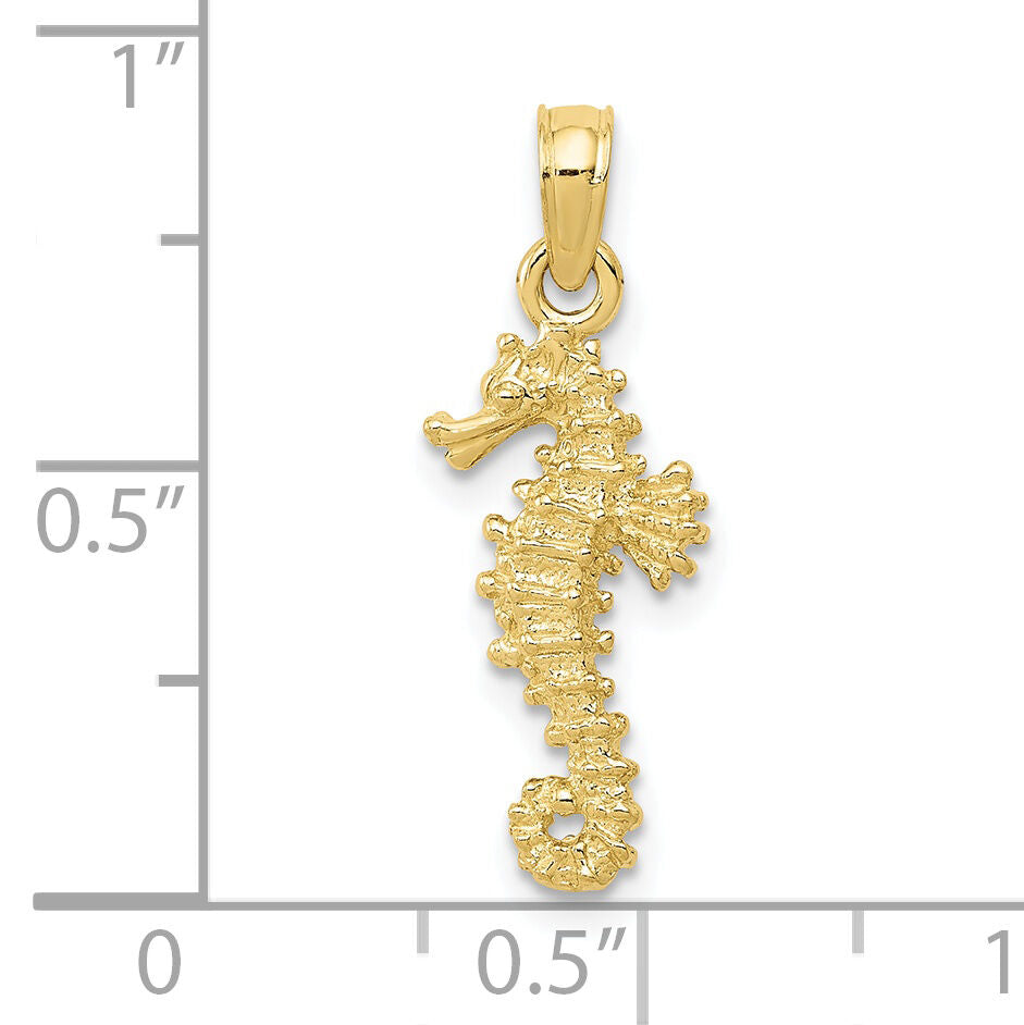 10k Seahorse Pendant-10K2979