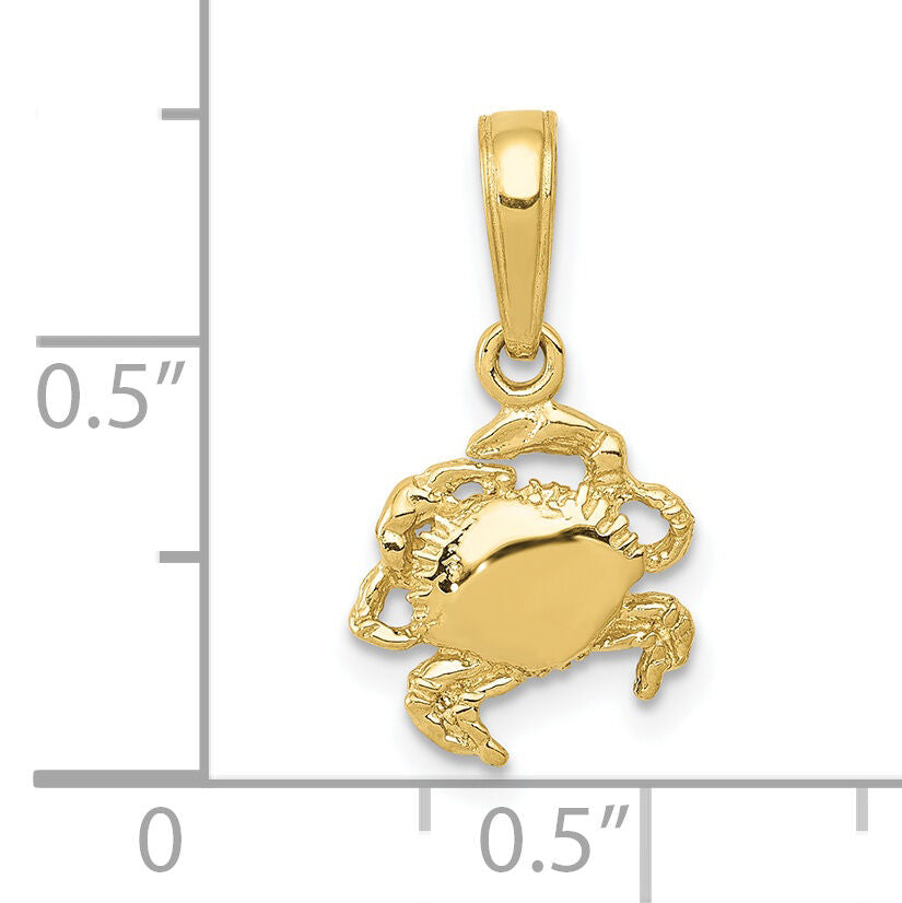 10k Crab Pendant-10K2988