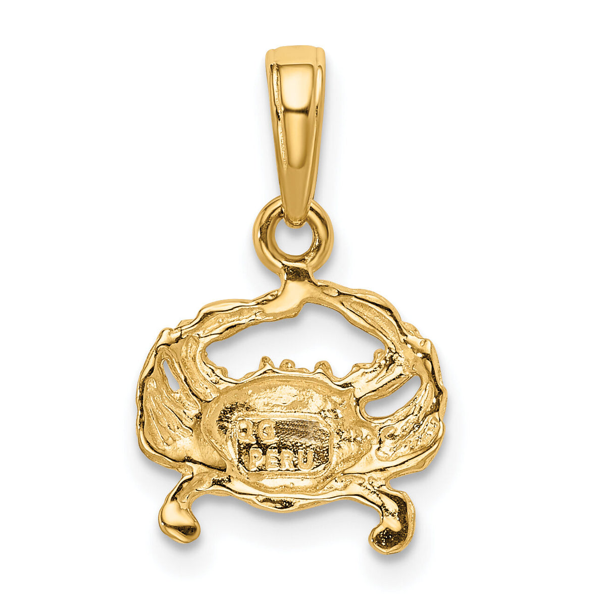 10k Crab Pendant-10K2990
