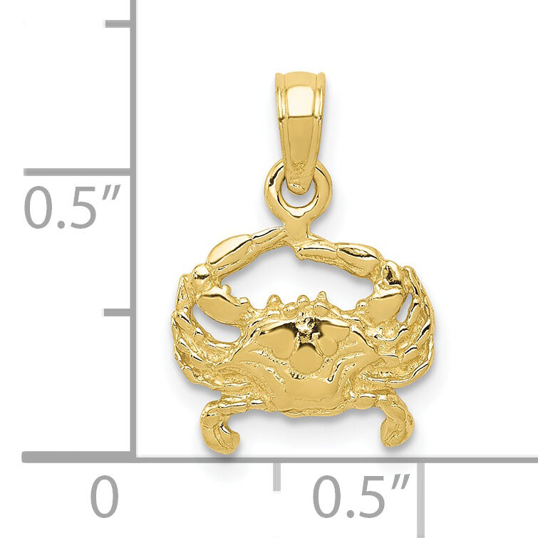 10k Crab Pendant-10K2990