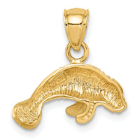 10K Manatee Pendant-10K2996
