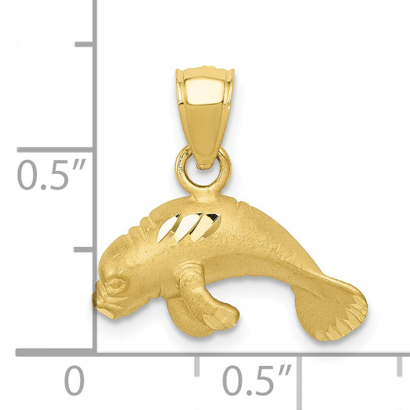 10K Manatee Pendant-10K2996