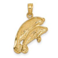 10K Double Manatee Pendant-10K2997