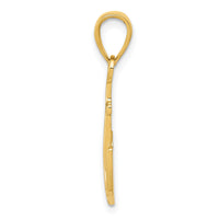 10k Anchor Pendant-10K3075
