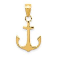 10k Anchor Pendant-10K3075