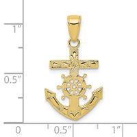 10k Mariner's Cross Pendant-10K3076