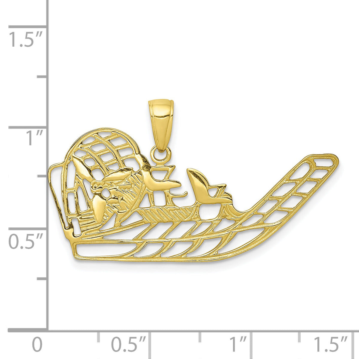 10K Air Boat Pendant-10K3102