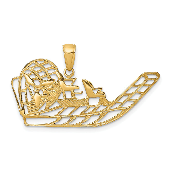 10K Air Boat Pendant-10K3102
