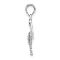 10k White Gold Pelican Pendant-10K3118W