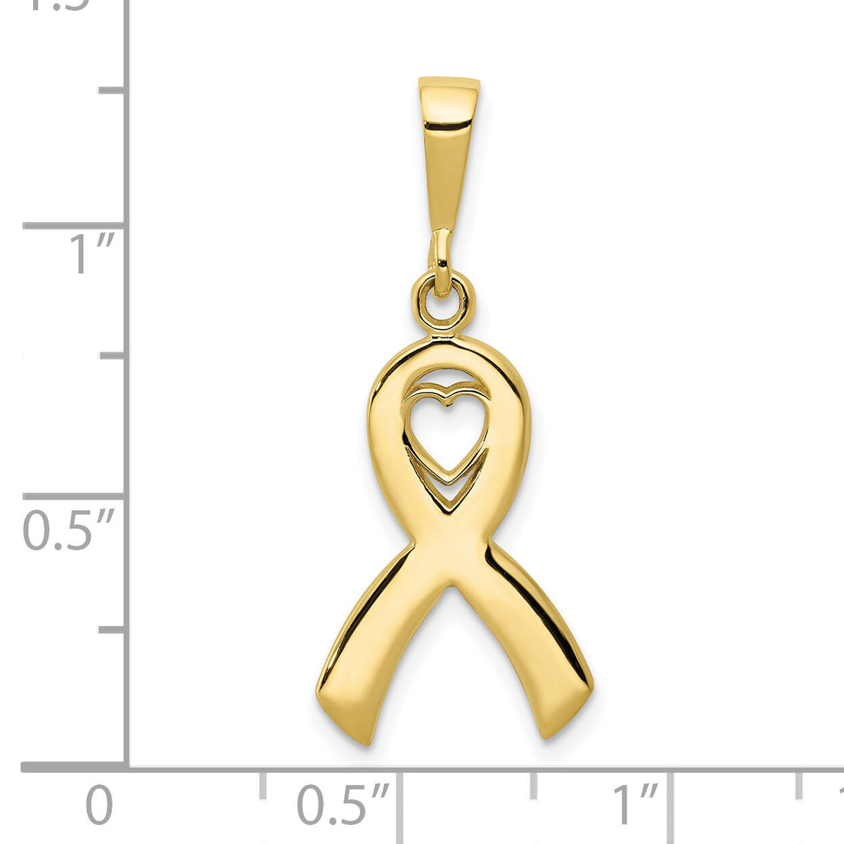 10k Heart In Awareness Pendant-10K3211