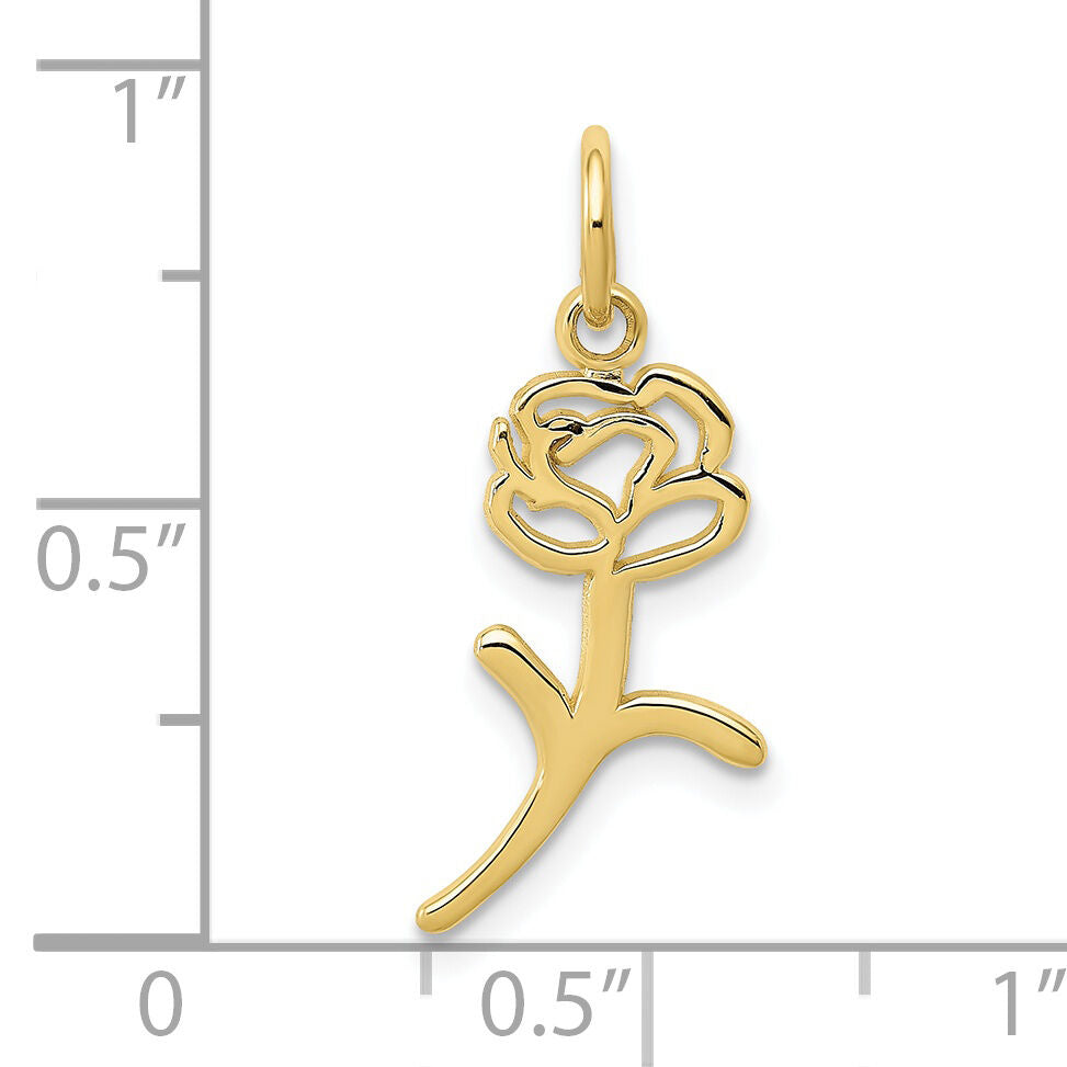 10k Rose Charm-10K3221