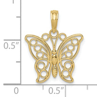 10k Butterfly Charm-10K3243