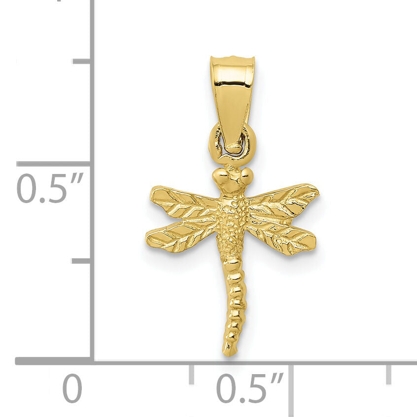 10K Dragonfly Pendant-10K3256
