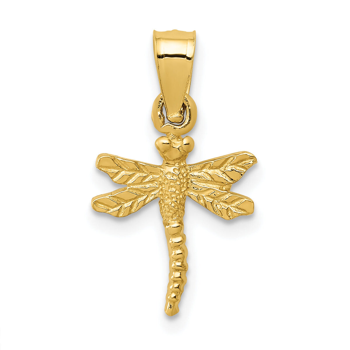 10K Dragonfly Pendant-10K3256
