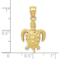 10K Turtle Pendant-10K3301