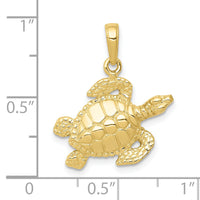 10K Turtle Pendant-10K3308