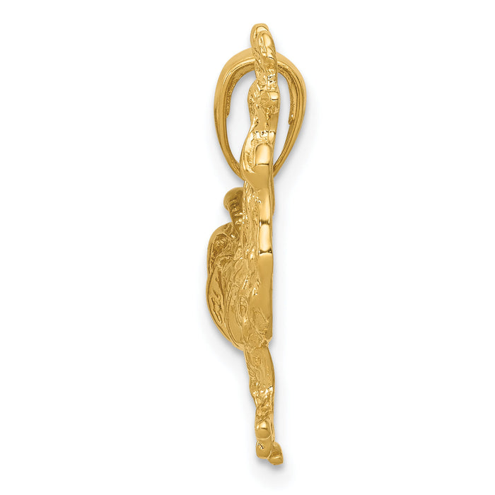 10k Rooster Pendant-10K3324