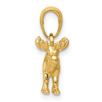 10k 3-D Moose Pendant-10K3327