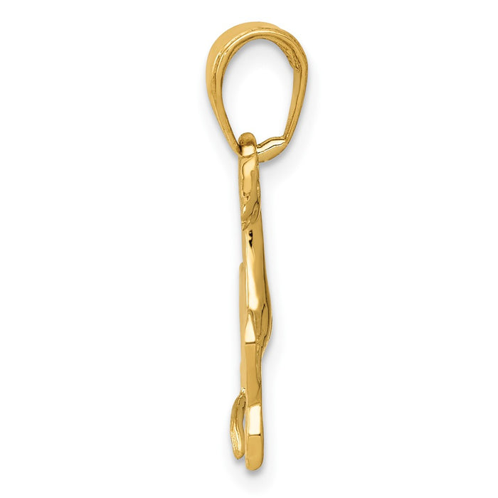 10K Horse Pendant-10K3338