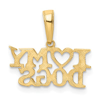 10K I HEART MY DOGS Pendant-10K3422