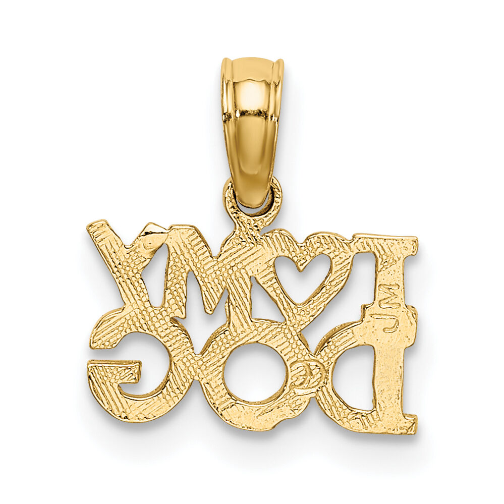 10k I HEART MY DOG Charm-10K3423