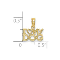 10k I HEART MY DOG Charm-10K3423