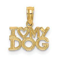 10k I HEART MY DOG Charm-10K3423