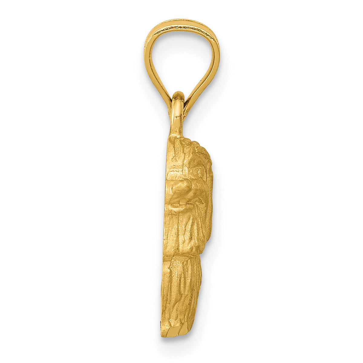 10K Diamond-cut Shih Tzu Pendant-10K3432