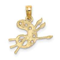 10k Paint Pallet Charm-10K3489