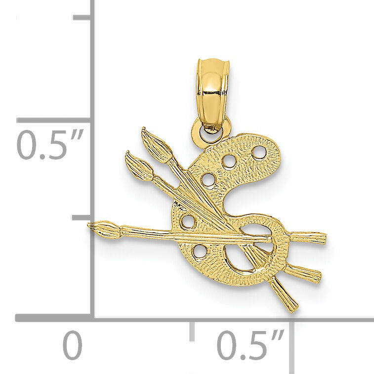 10k Paint Pallet Charm-10K3489