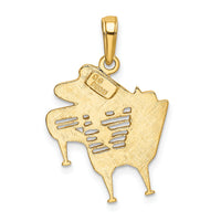 10k Piano Pendant-10K3506