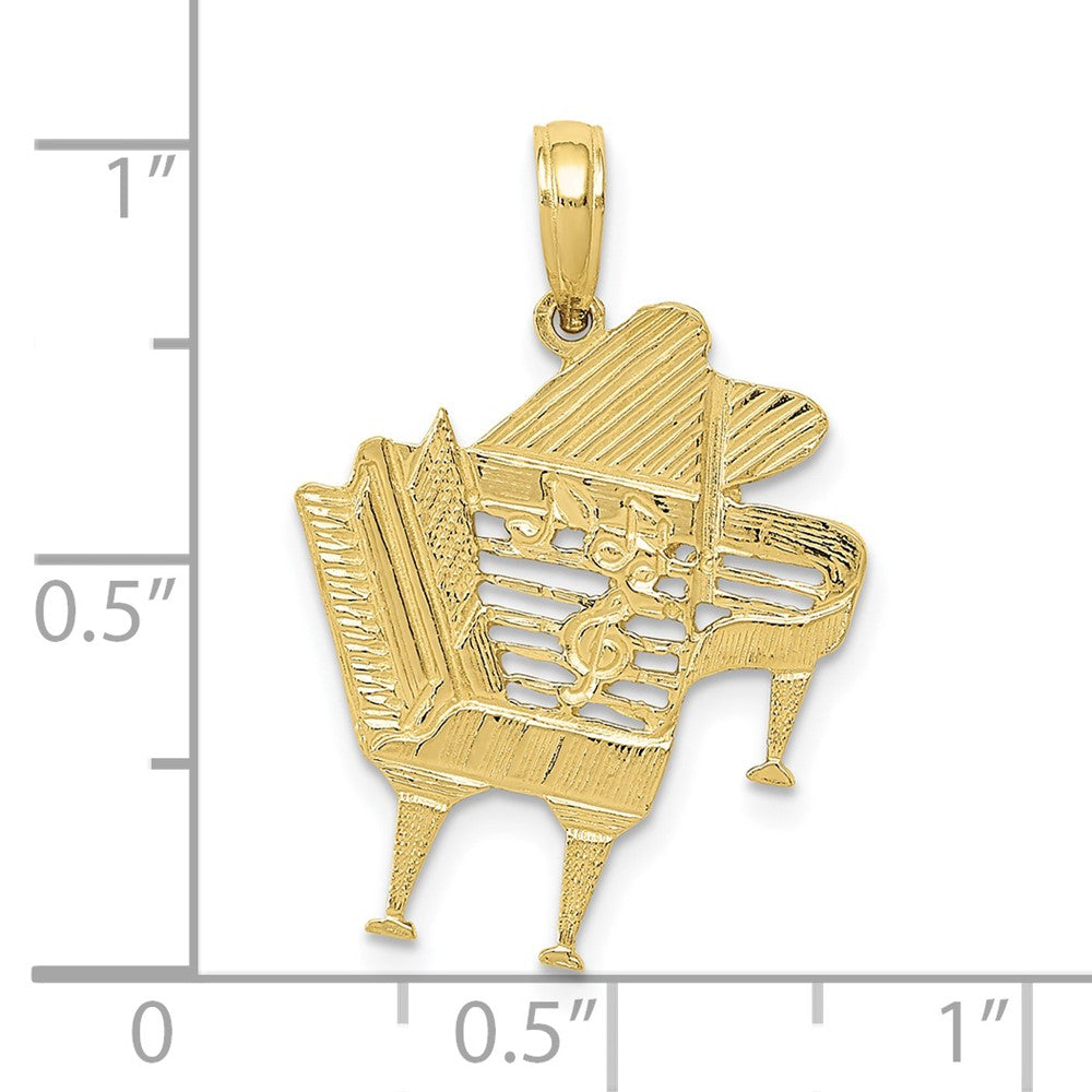 10k Piano Pendant-10K3506