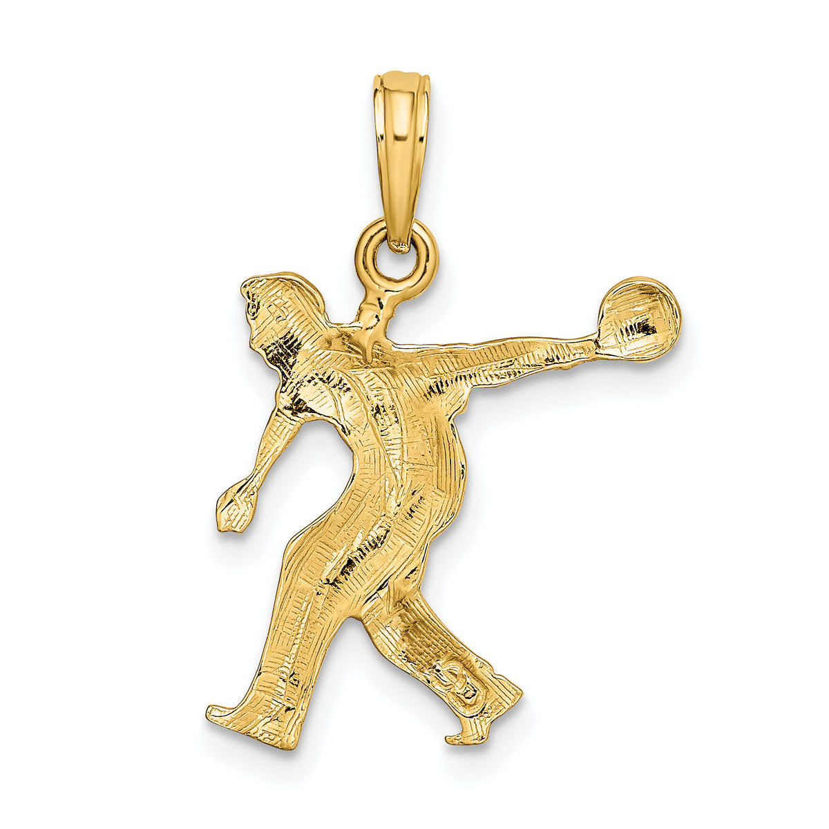10k Male Bowling Charm-10K3556