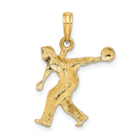 10k Male Bowling Charm-10K3556