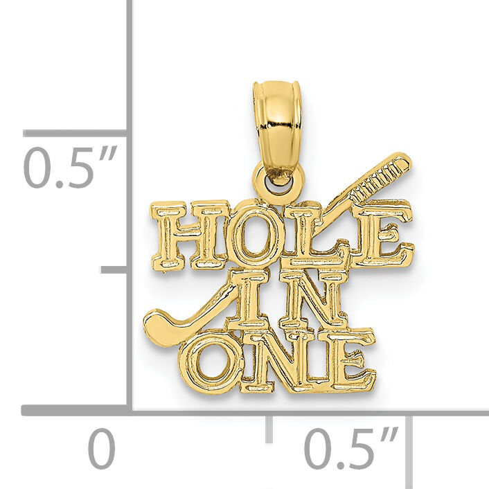10K HOLE IN ONE with Golf Club Charm-10K3558